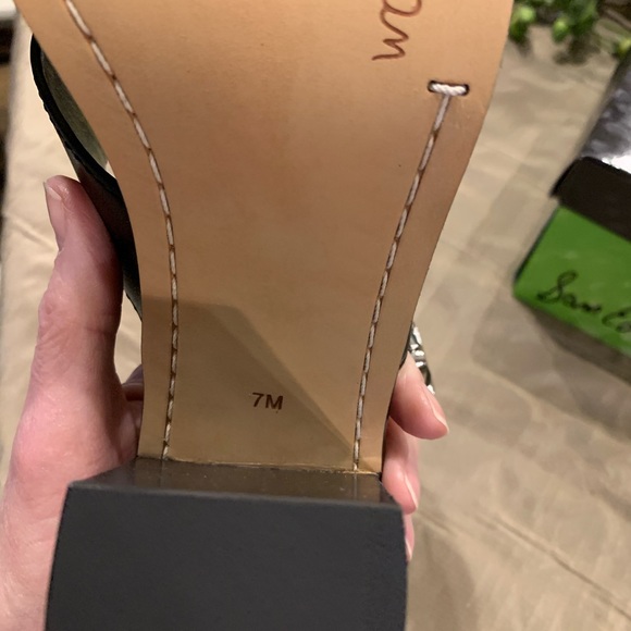 Sam Edelman Black, Brown& Silver Sandals - Picture 5 of 5